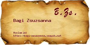 Bagi Zsuzsanna névjegykártya